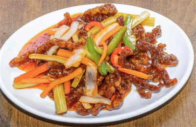 Crispy shredded chilli beef